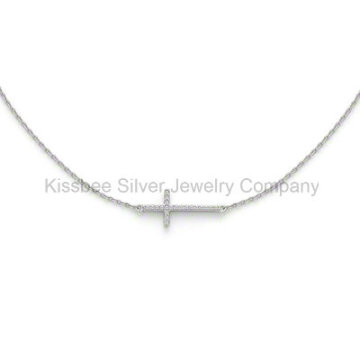 Fashion Cross Jewelry Sterling Silver Necklace